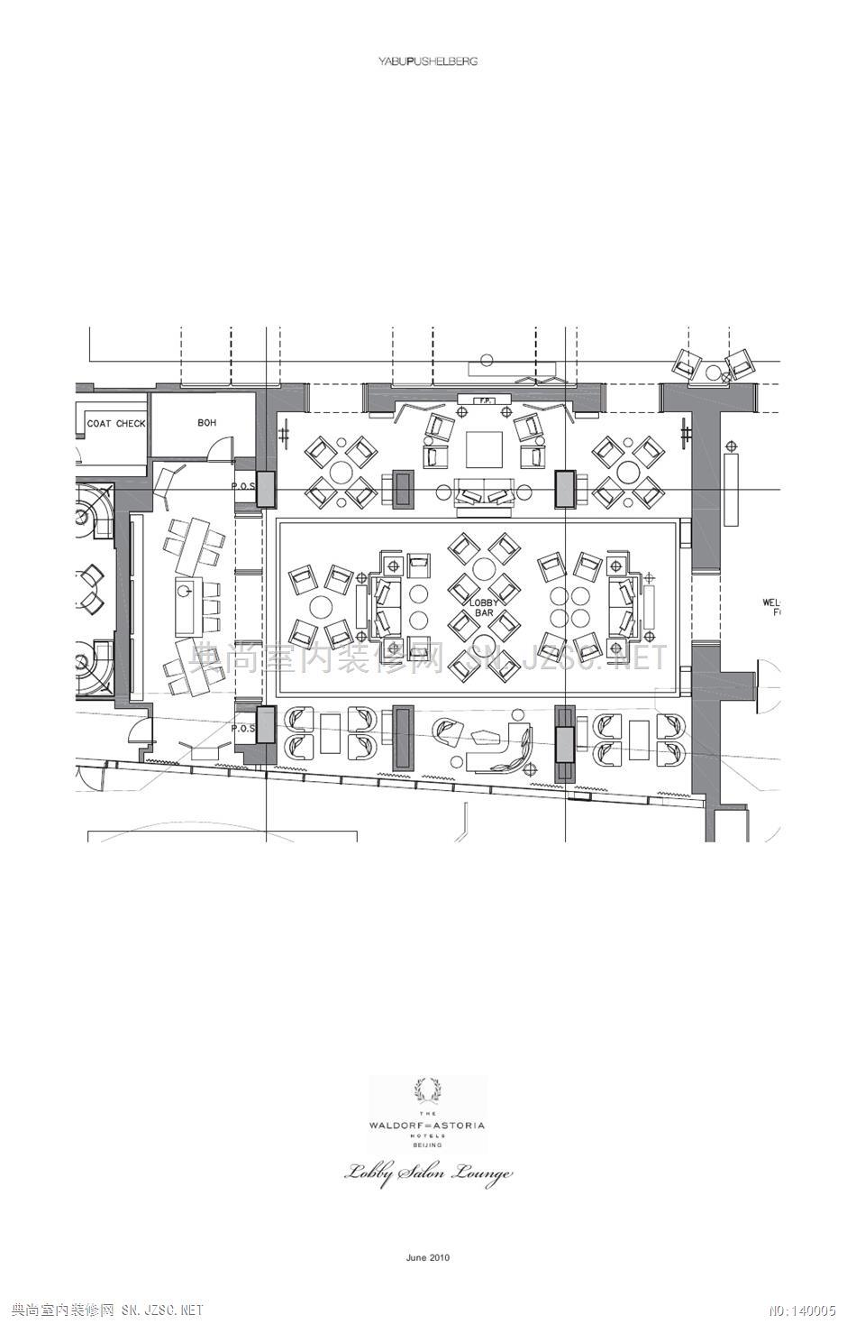 yabu雅布北京华尔道夫酒店全套cad施工图效果图物料最终方案cad图纸