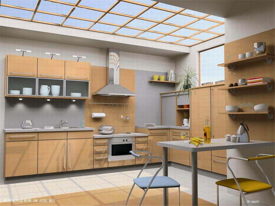 家装厨房设计效果图054