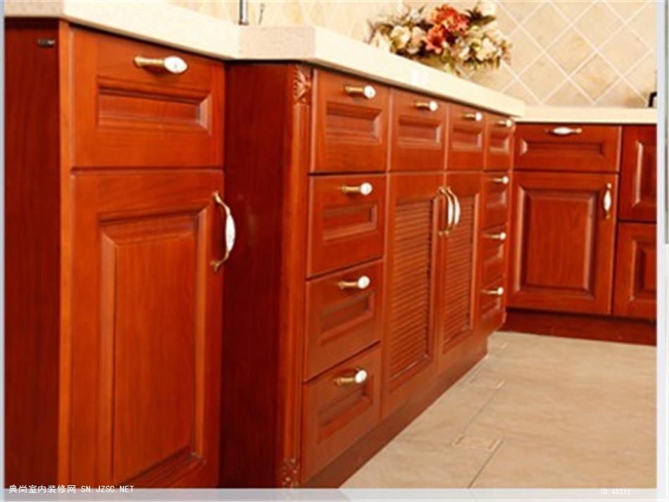 实木橱柜厨房装修设计79