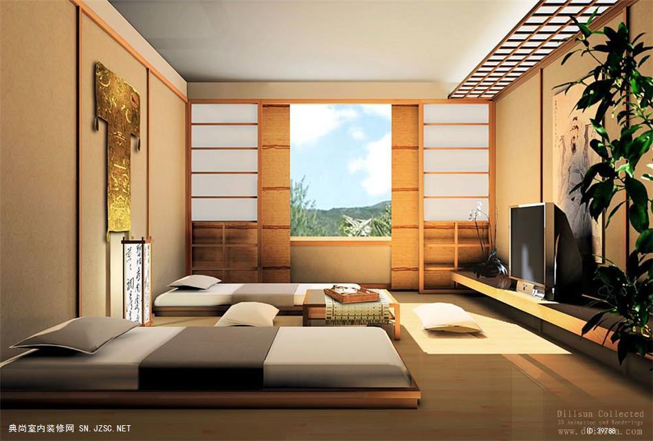 日式风格卧室0