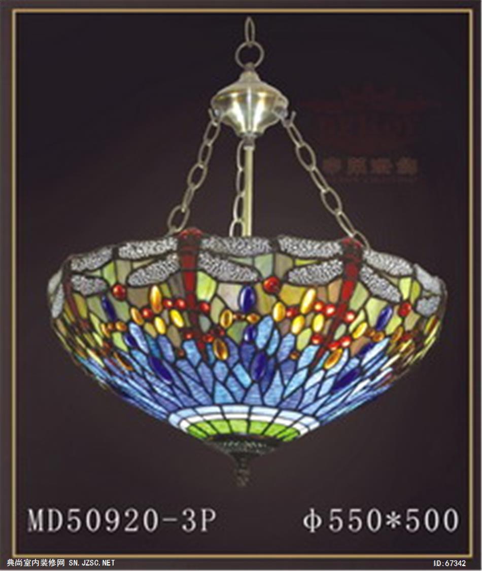 蒂凡尼拼接玻璃灯 (24)