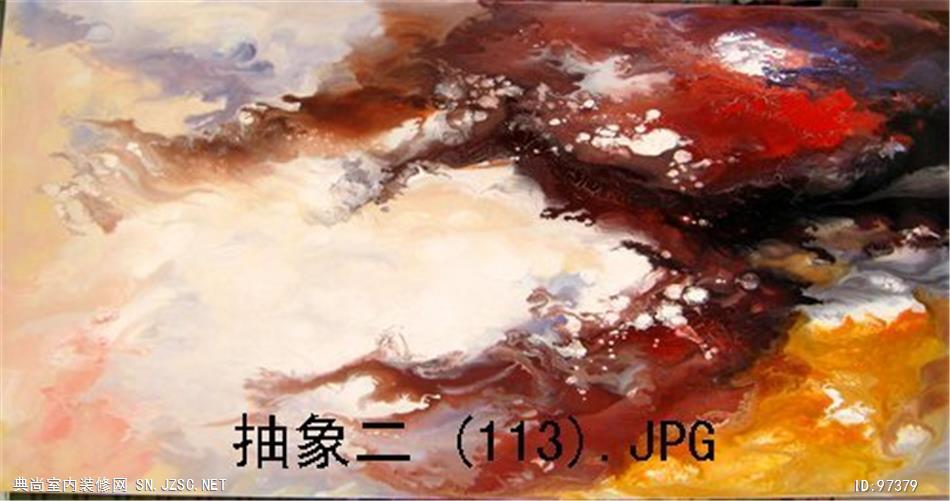 现代抽象油画 (679)