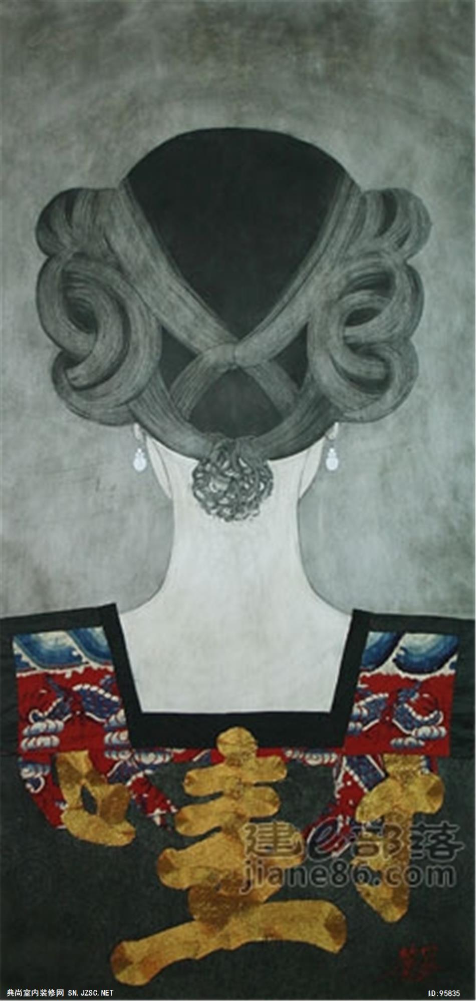 中式风格油画 (3)