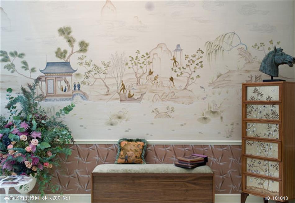 中式壁纸墙纸chinoiserie全绣系列 (141)