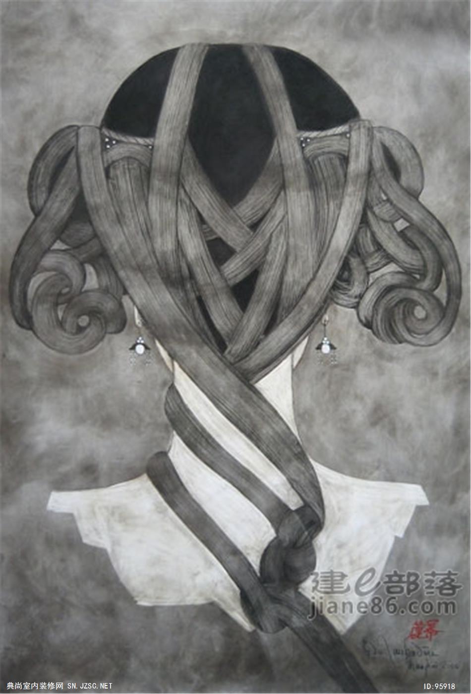 中式风格油画 (48)