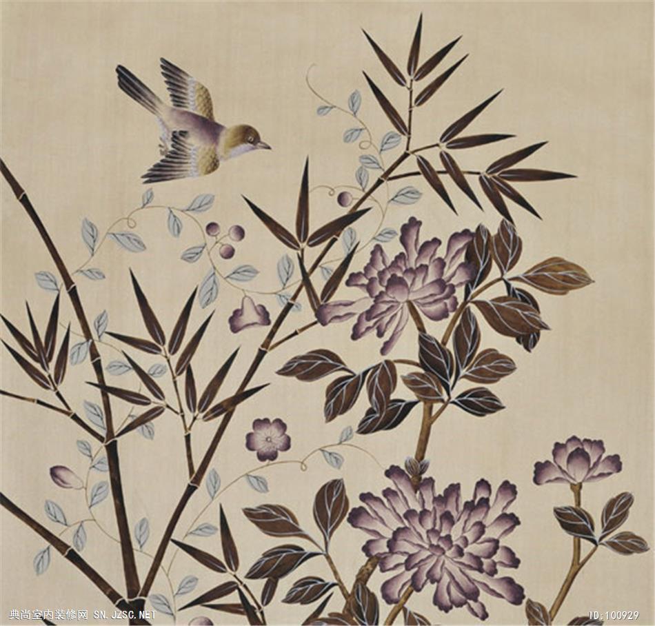 中式壁纸墙纸chinoiserie全绣系列 (44)