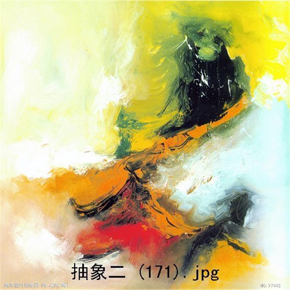 现代抽象油画 (742)