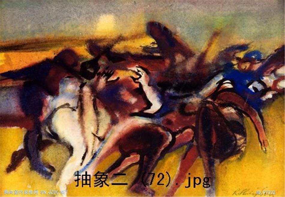 现代抽象油画 (632)