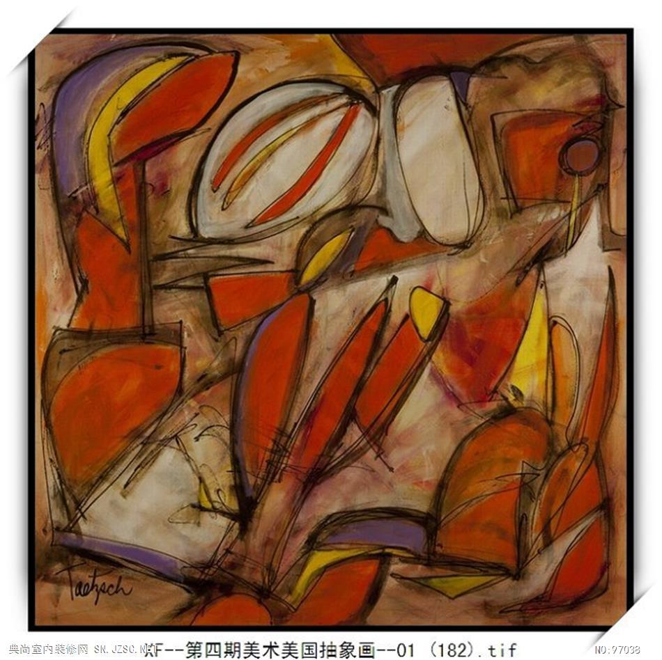 现代抽象油画 (338)