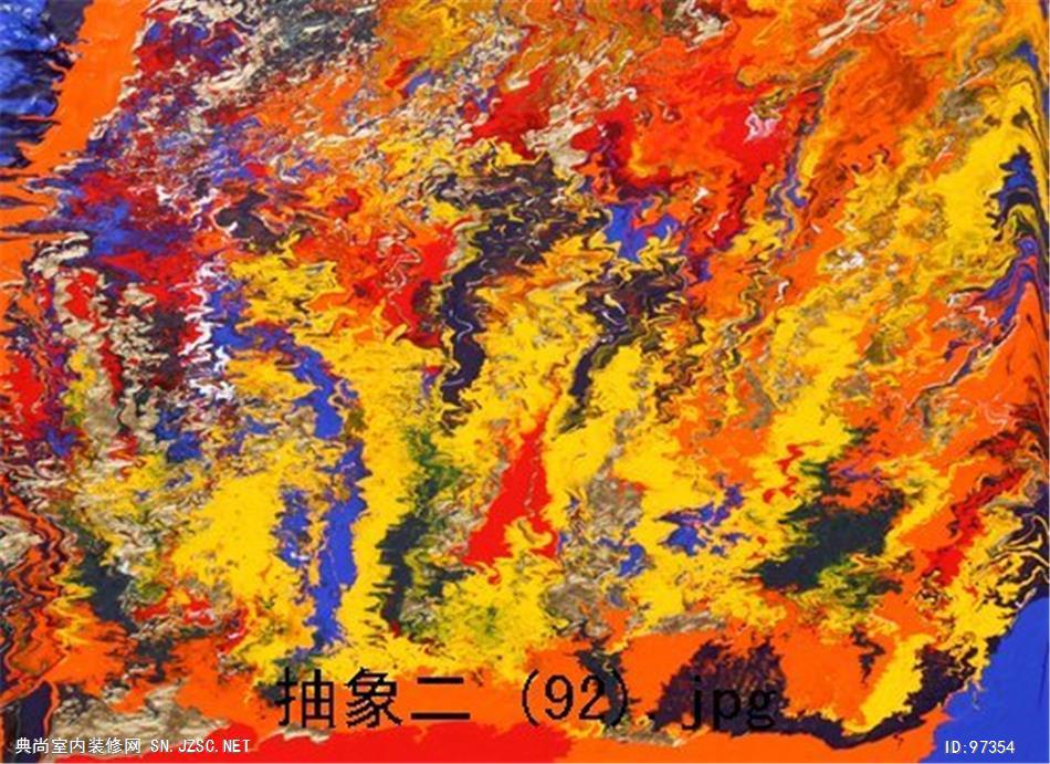 现代抽象油画 (654)