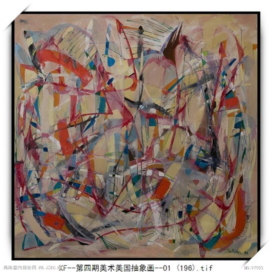 现代抽象油画 (353)