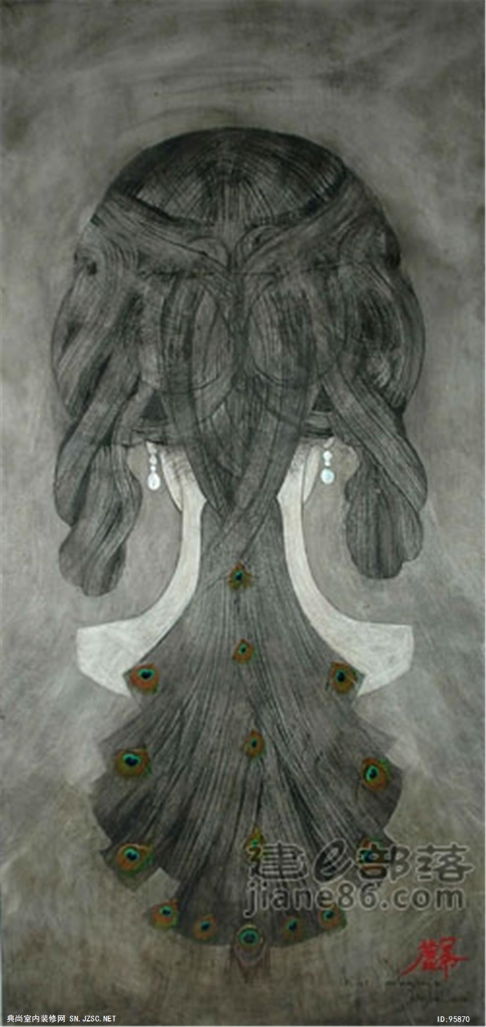 中式风格油画 (28)