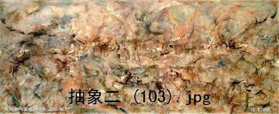 现代抽象油画 (668)