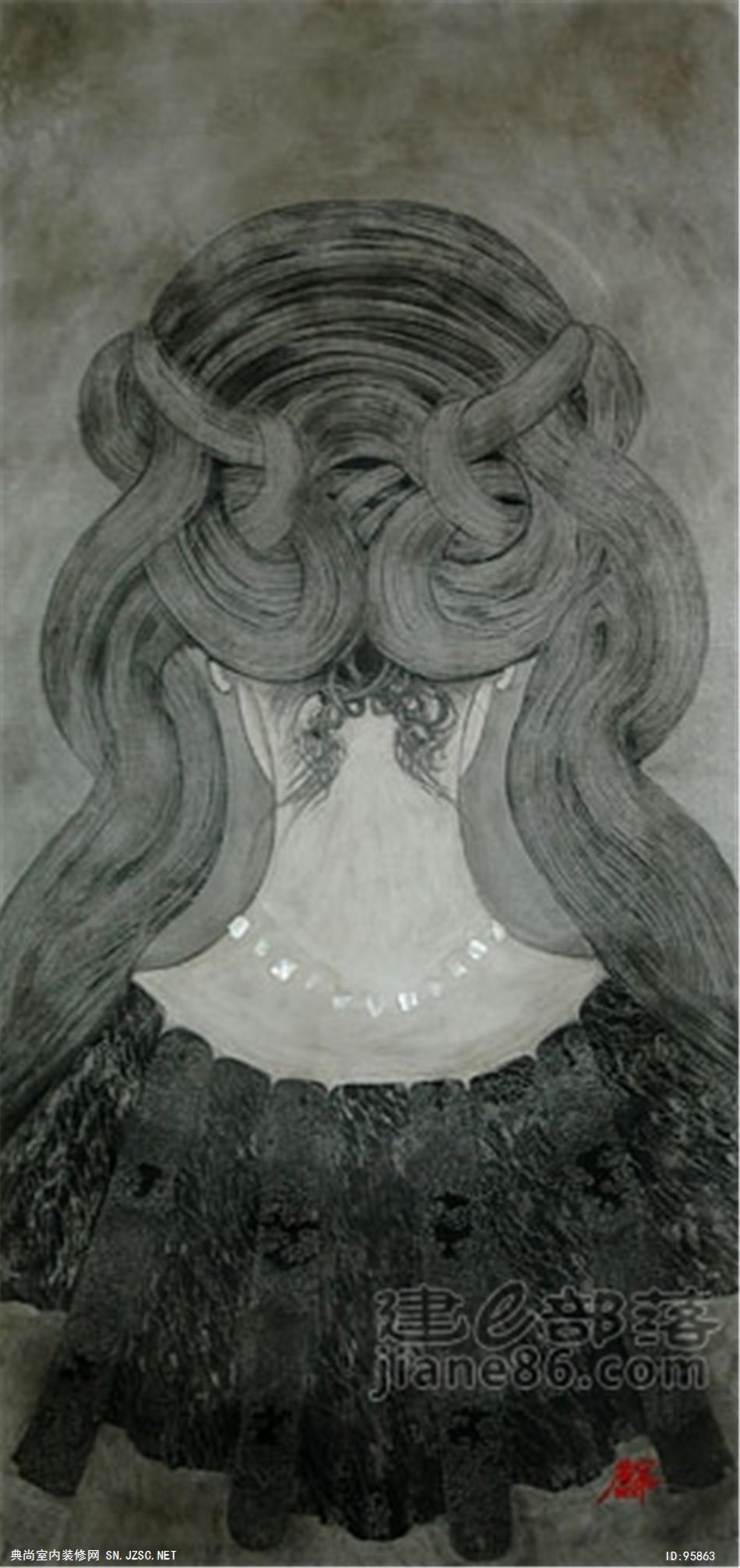 中式风格油画 (24)