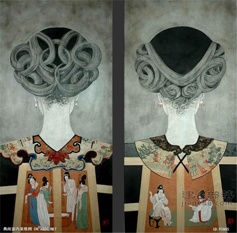 中式风格油画 (32)