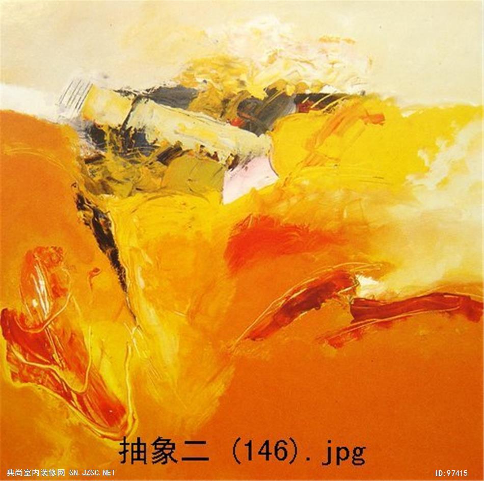 现代抽象油画 (715)