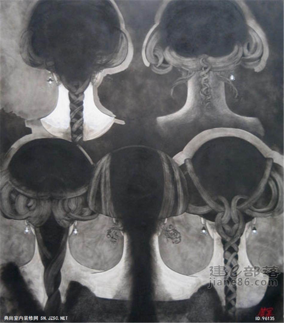 中式风格油画