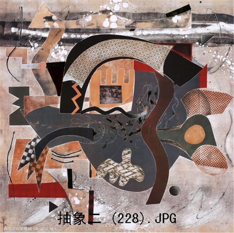 现代抽象油画 (803)