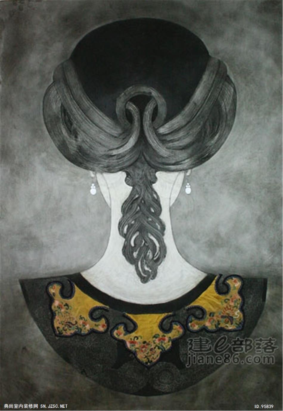 中式风格油画 (6)