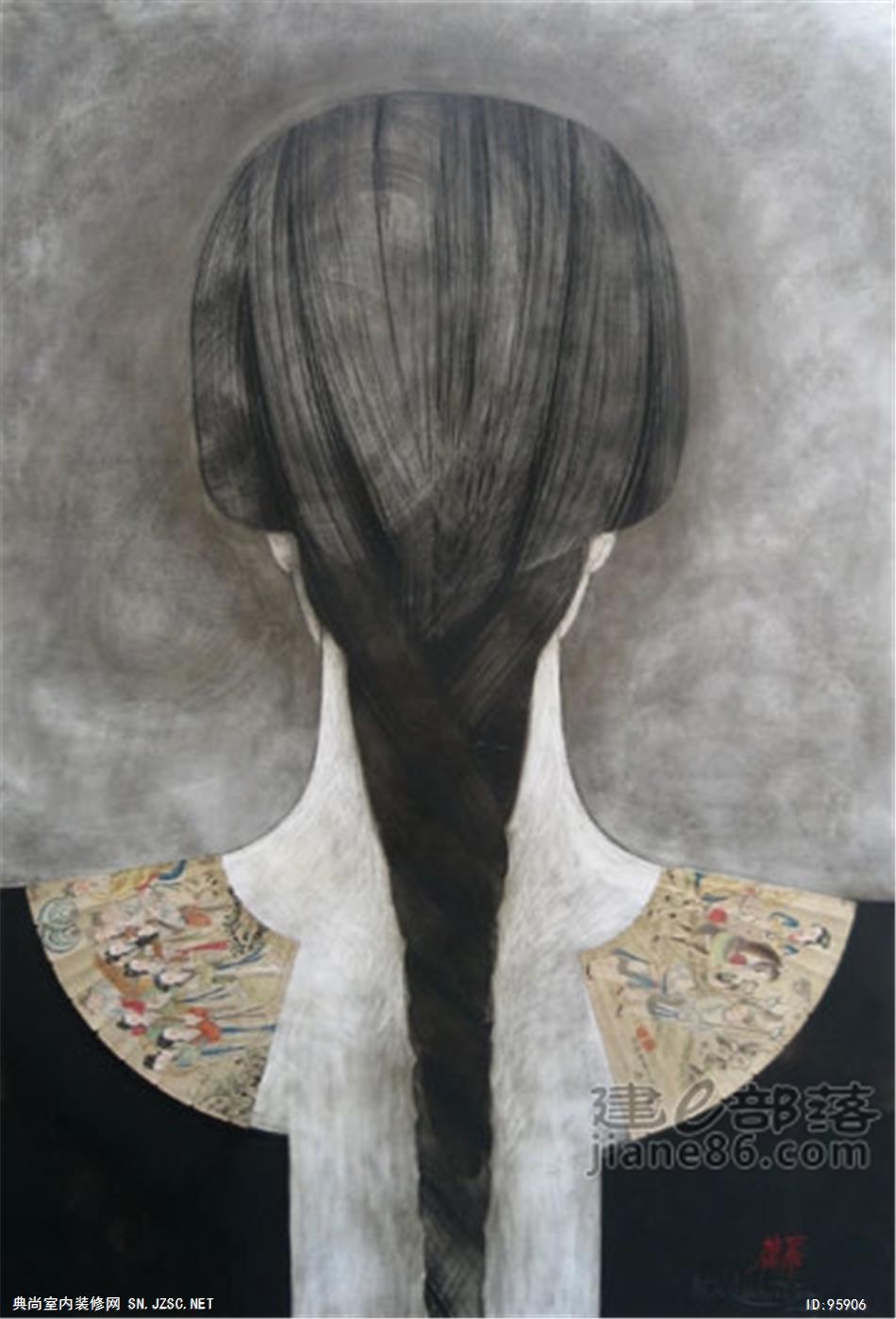 中式风格油画 (42)