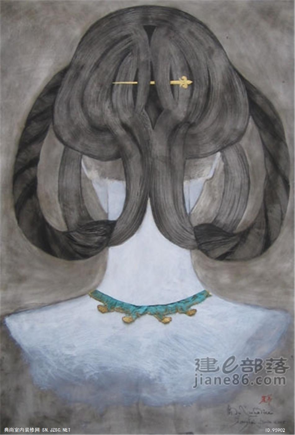 中式风格油画 (40)