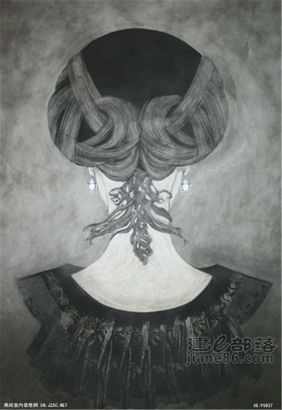 中式风格油画 (5)