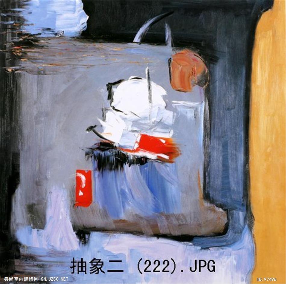 现代抽象油画 (796)