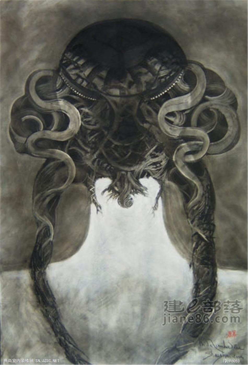 中式风格油画 (80)
