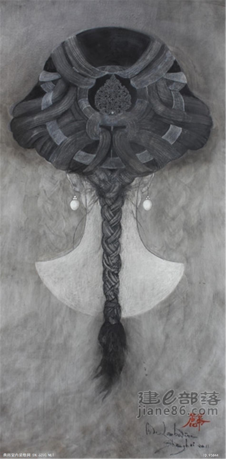 中式风格油画 (10)
