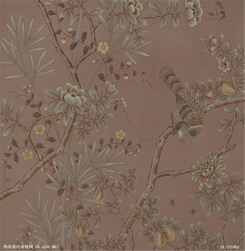 中式壁纸墙纸chinoiserie全绣系列 (159)