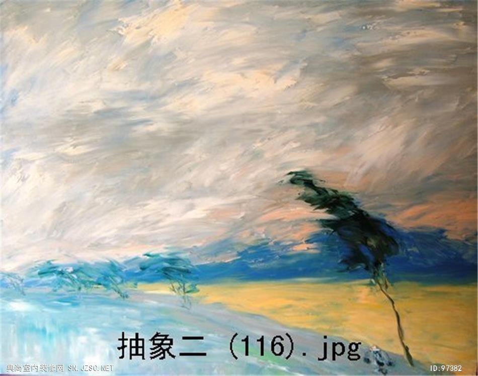 现代抽象油画 (682)