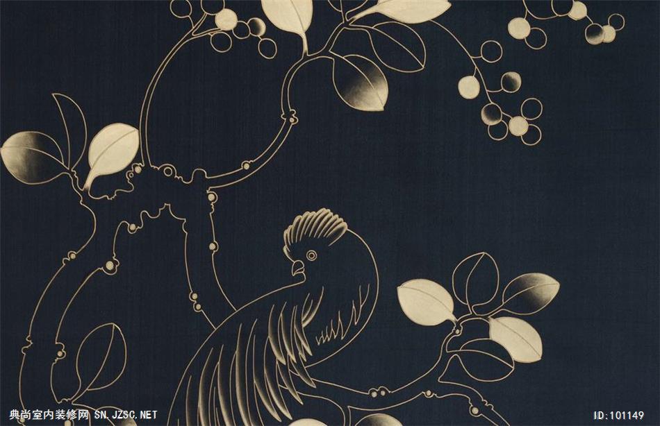 中式风格华丽手绘刺绣图案106