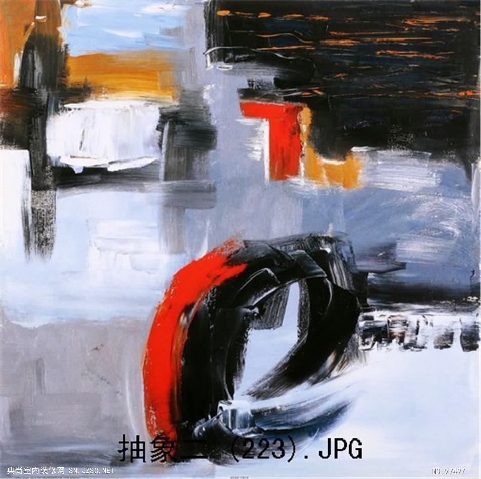 现代抽象油画 (797)