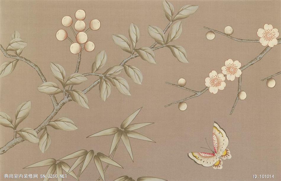 中式壁纸墙纸chinoiserie全绣系列 (120)