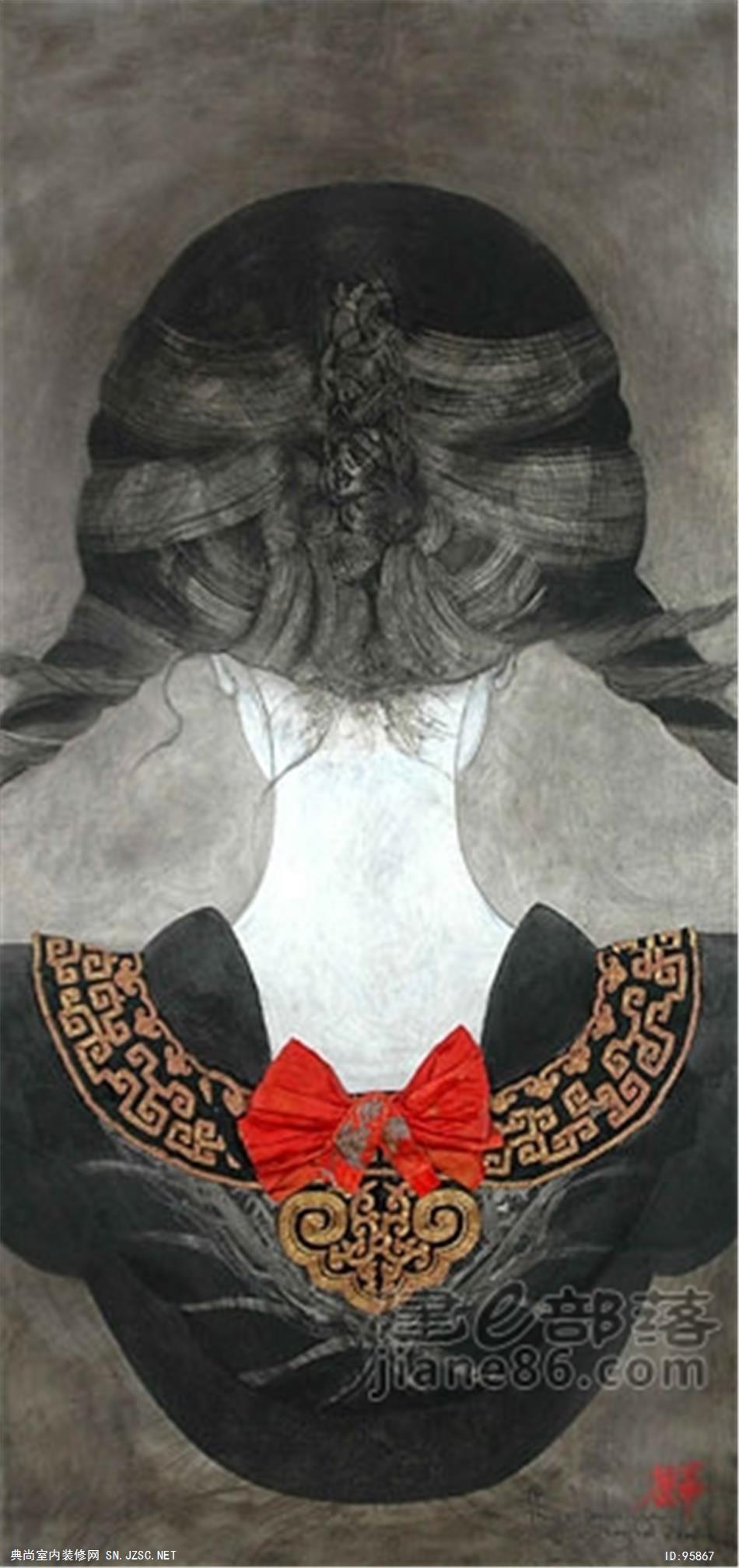 中式风格油画 (27)