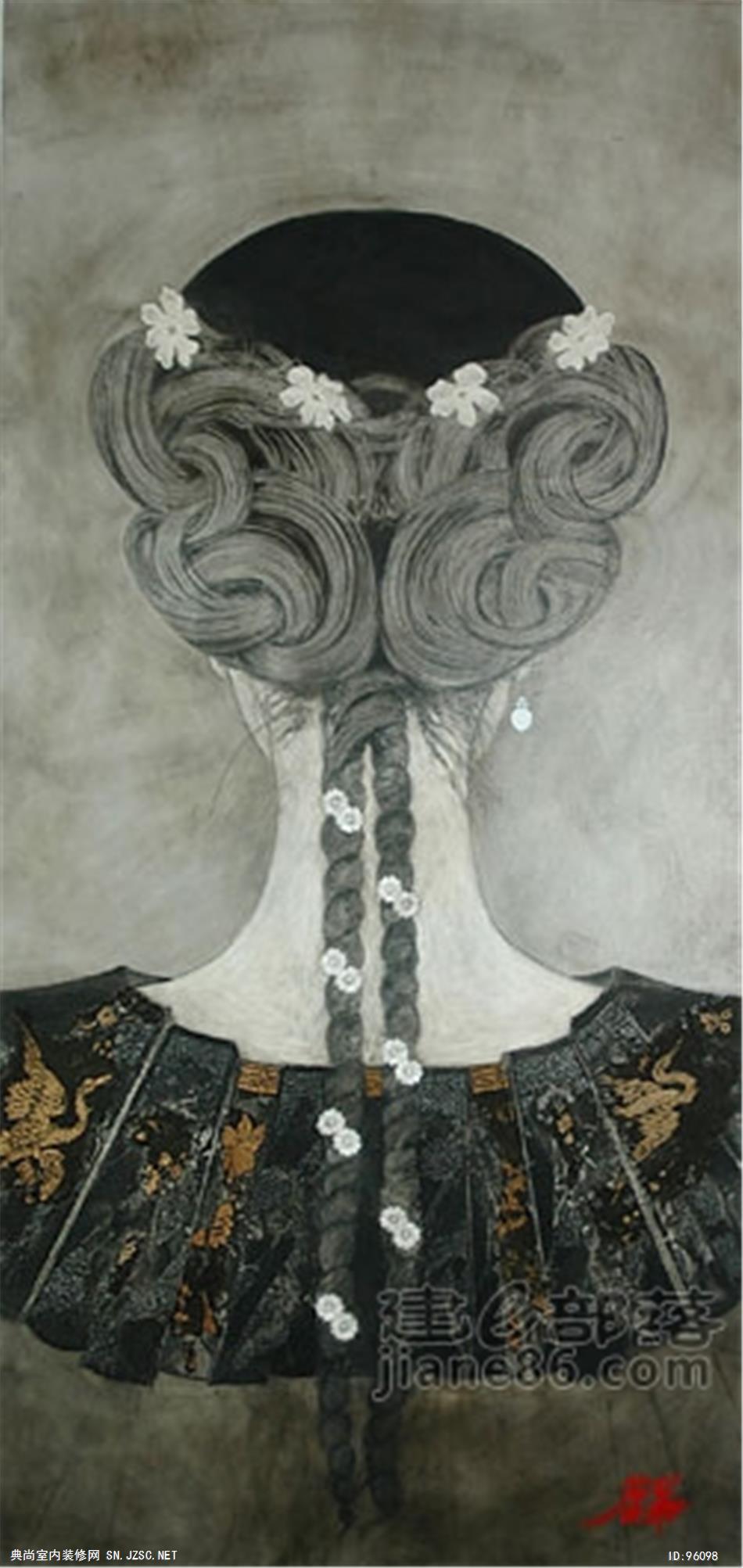 中式风格油画 (90)