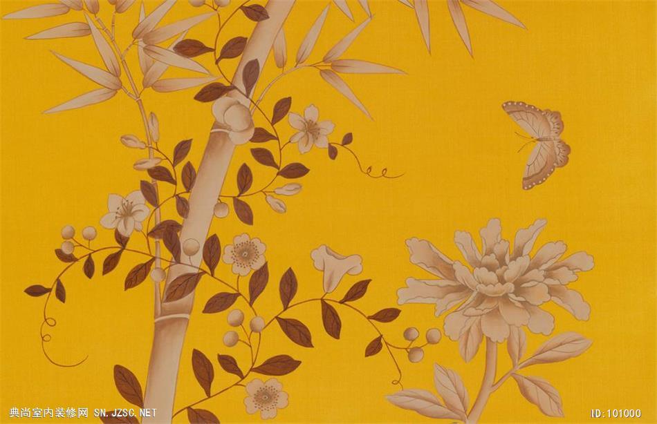 中式壁纸墙纸chinoiserie全绣系列 (106)