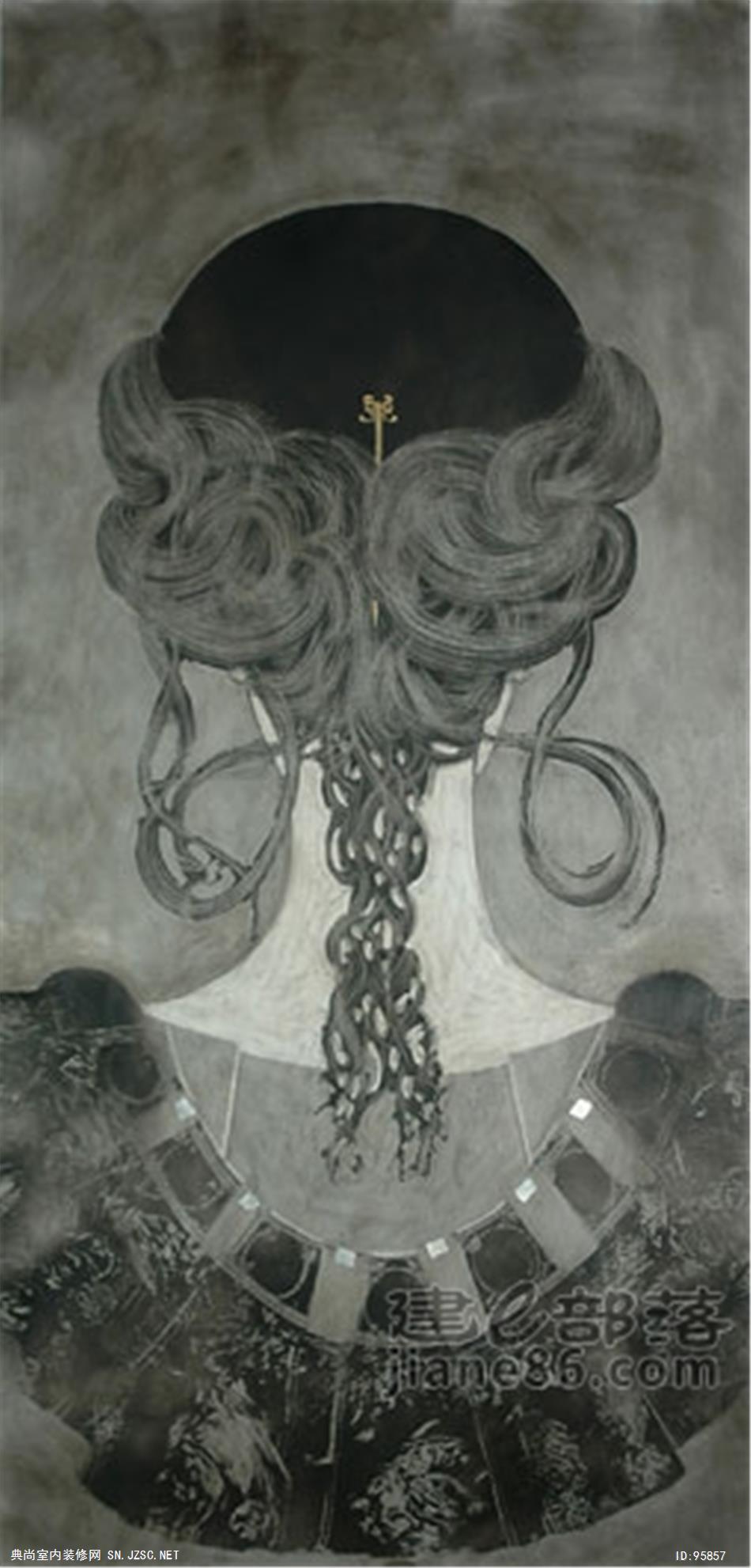 中式风格油画 (19)