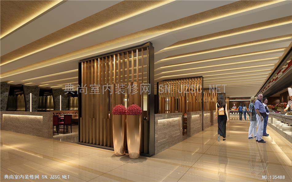 238-1 餐饮装修餐厅设计效果图