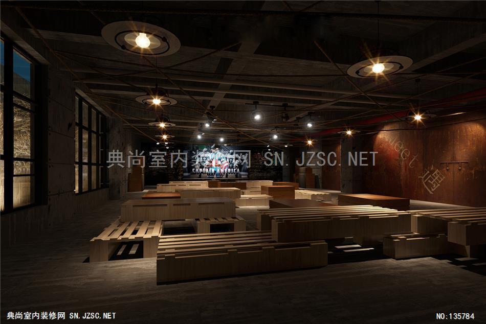 53-南京玛吉工作室电影院文化教育学校教室装修室内设计效果图