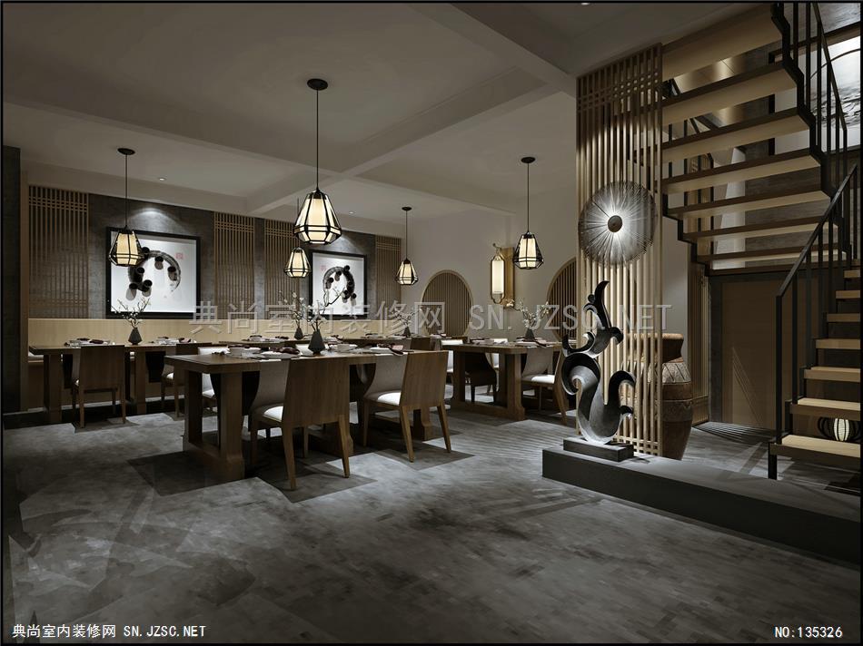 199 餐饮装修餐厅设计效果图