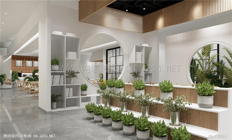 1-半舍设计-共享茶空间1 (7)餐饮餐厅装修效果图设计