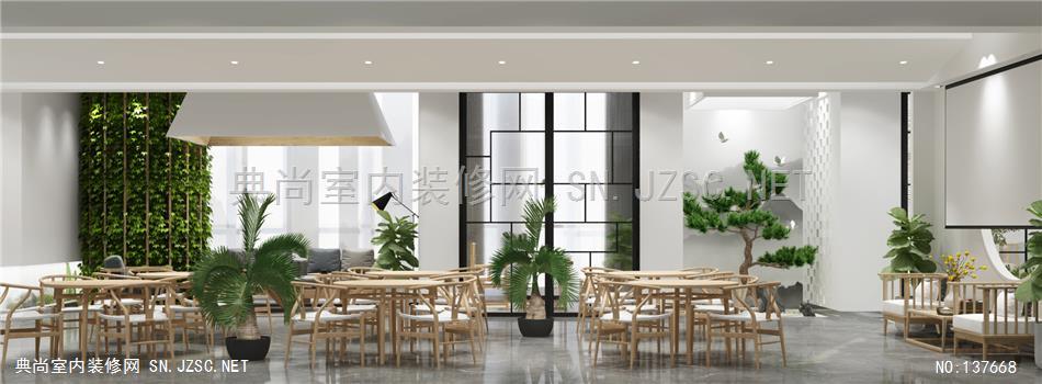 1-半舍设计-共享茶空间1 (20)餐饮餐厅装修效果图设计