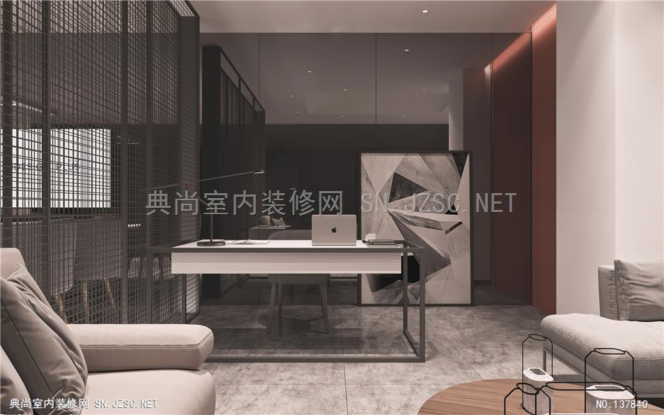 11—Reception   INDESIGN 设计接待中心  王玮 (2)办公室装修效果图 办公室