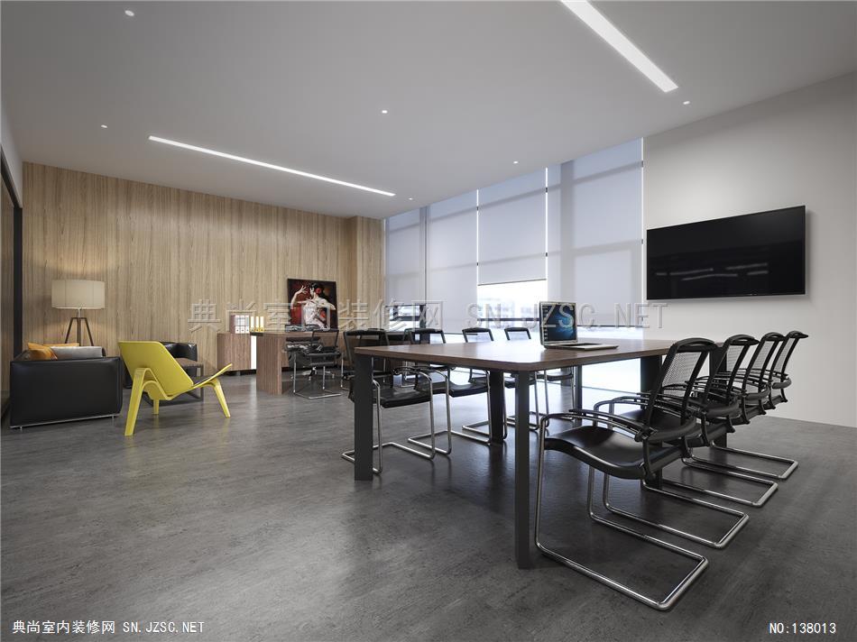 28—梦太初带师傅作品-办公空间 (7)办公室装修效果图 办公室设计效果图
