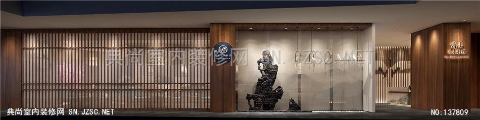15—日式料理 空间 室内设计 三吴先森  (8)餐饮餐厅装修效果图设计