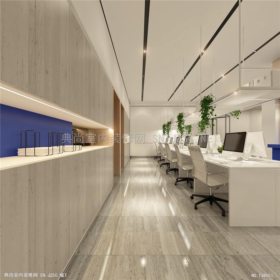 38—以平面致敬平面 (9)办公室装修效果图 办公室设计效果图