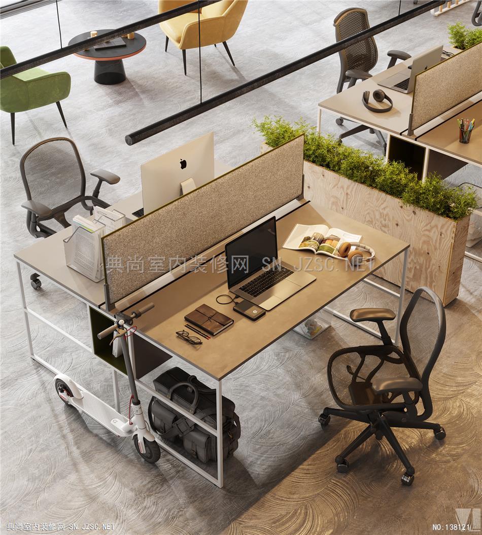 53-业风办公空间设计 izLine Studio2 (2)办公室装修效果图 办公室设计效果图
