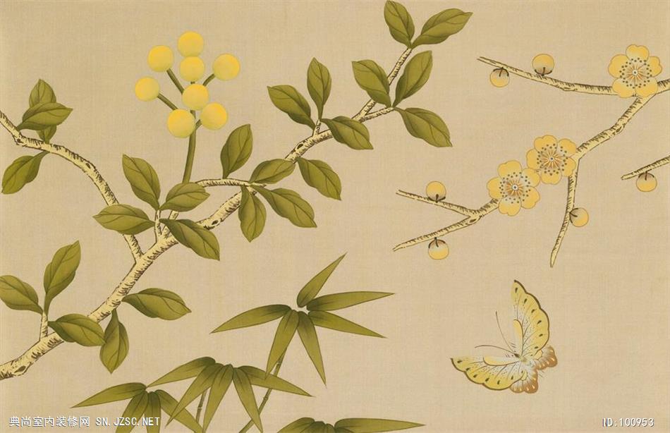 中式壁纸墙纸chinoiserie全绣系列 (68)