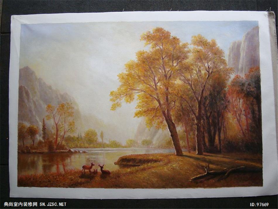 欧式风格 古典风景挂画